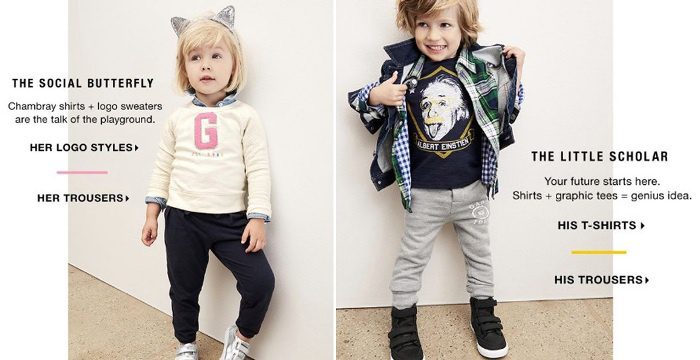 Генlерні стереотипи в рекламі бренду Gap